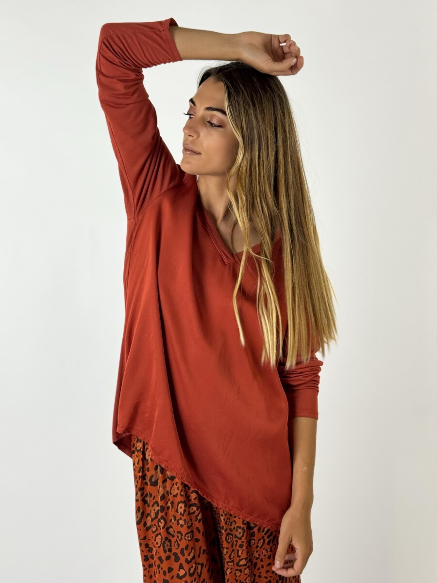 BLUSA GAIA - LADRILLO 