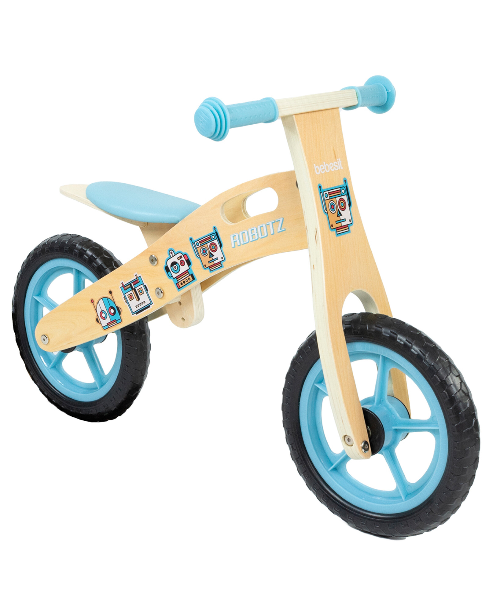Chiva bicicleta de niño en madera Bebesit My Bike - Azul — Electroventas