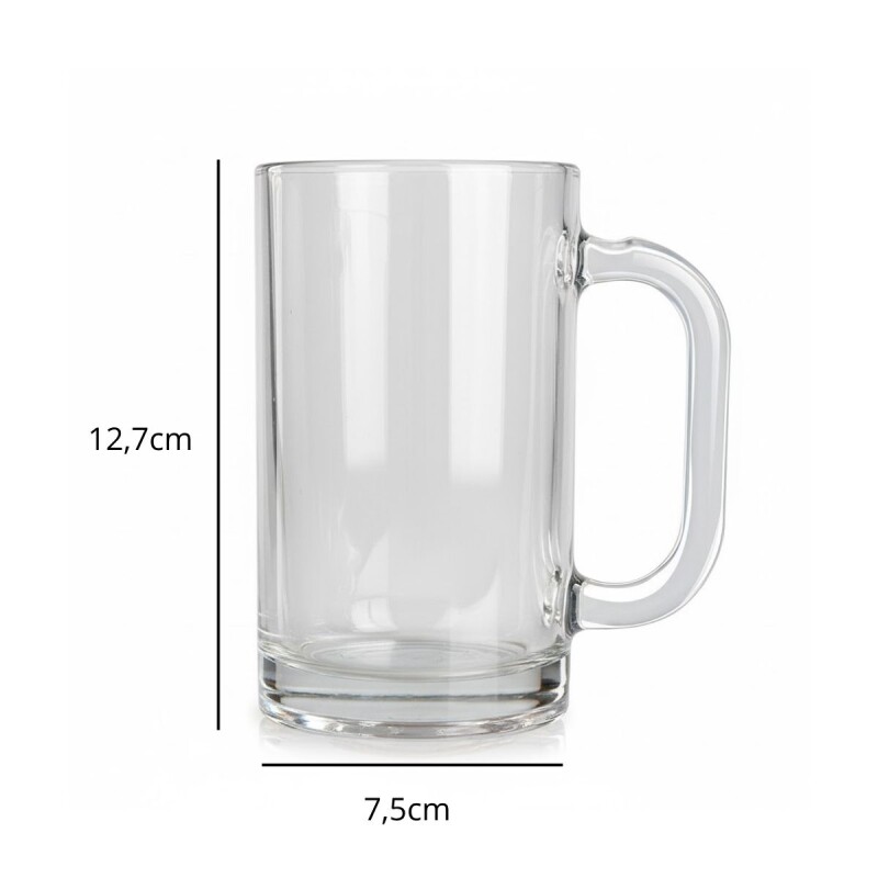 Jarra Cerveza Monaco 380ml TRANSPARENTE