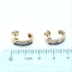 Caravanas en oro 18k amarillo y zafiros Caravanas en oro 18k amarillo y zafiros