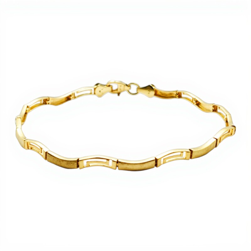 Pulsera Ondas -Oro bajo-Sin Piedra-PU8033 sinpiedra