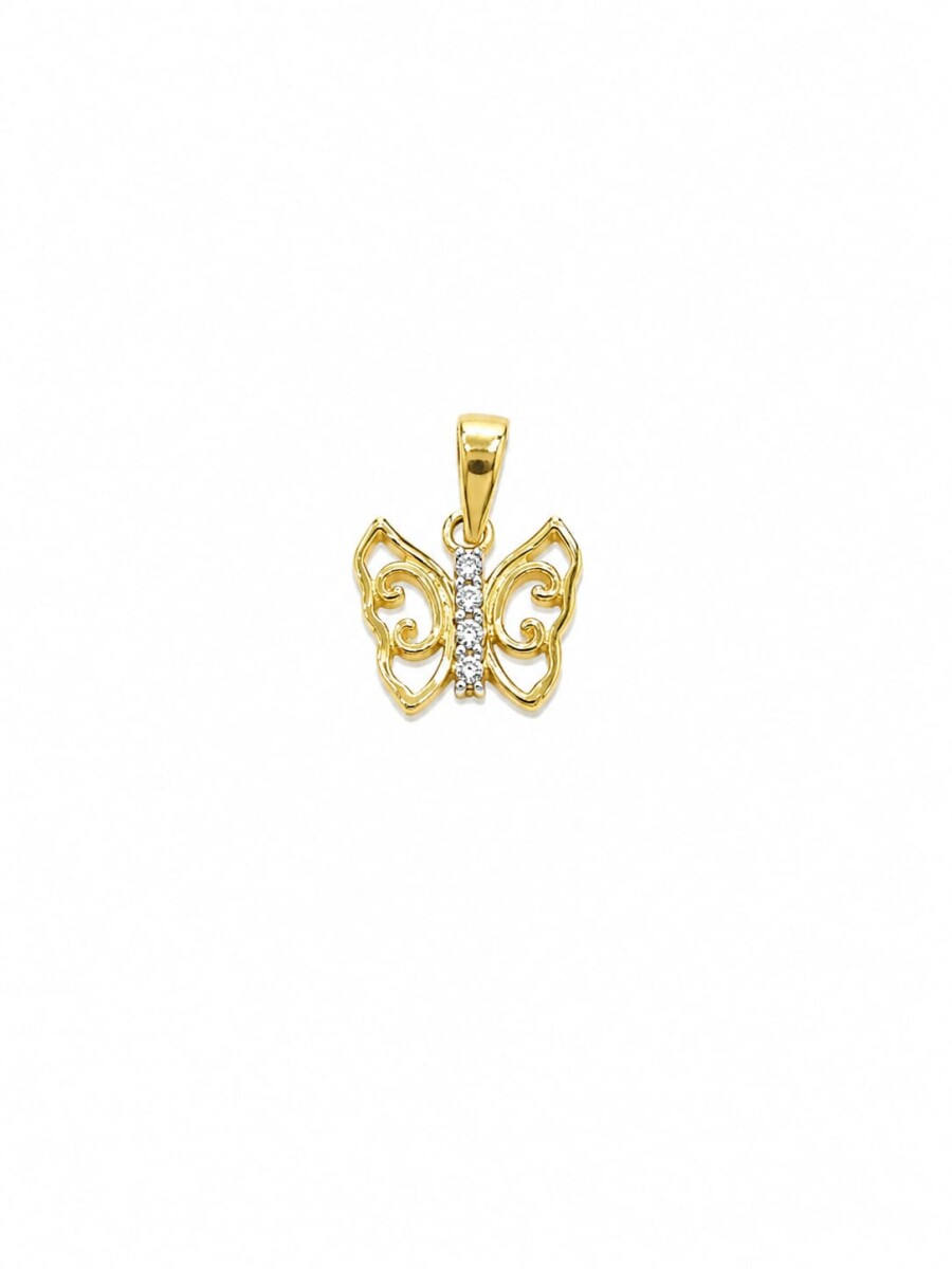 Colgante mariposa en oro 
