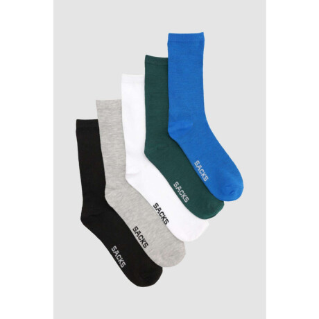 Pack x5 medias lisas media caña Variante 38