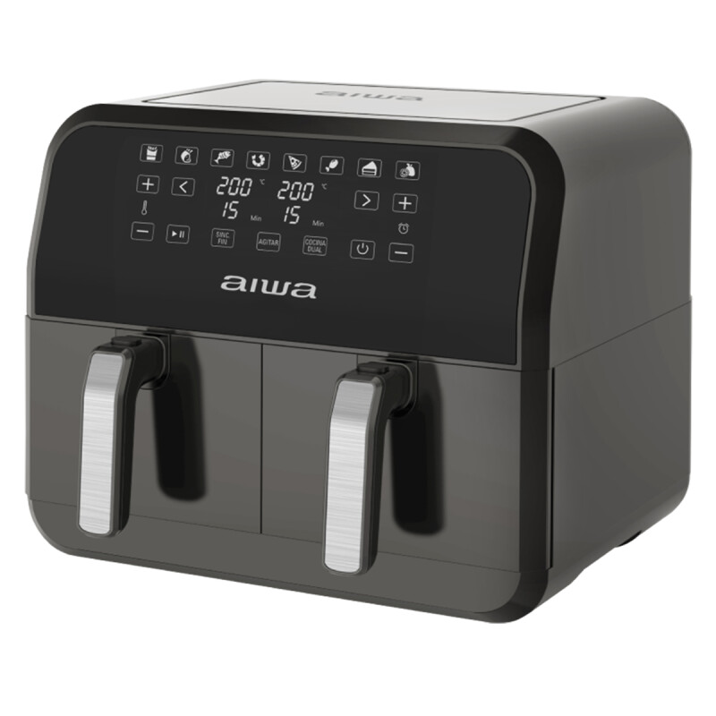 Freidora Digital sin Aceite Dos Canastos 8L | AIWA Freidora Digital sin Aceite Dos Canastos 8L | AIWA