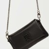 Mini bag Bloom en cuero graneado Negro