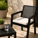 Juego jardín Prestij 2 Sillones + Mesa NEGRO
