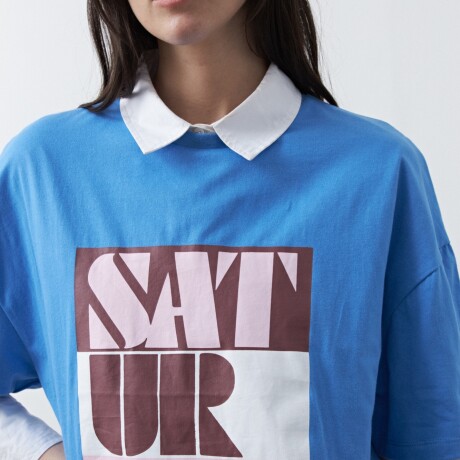 REMERA ERICA PRINTED Azul Regata