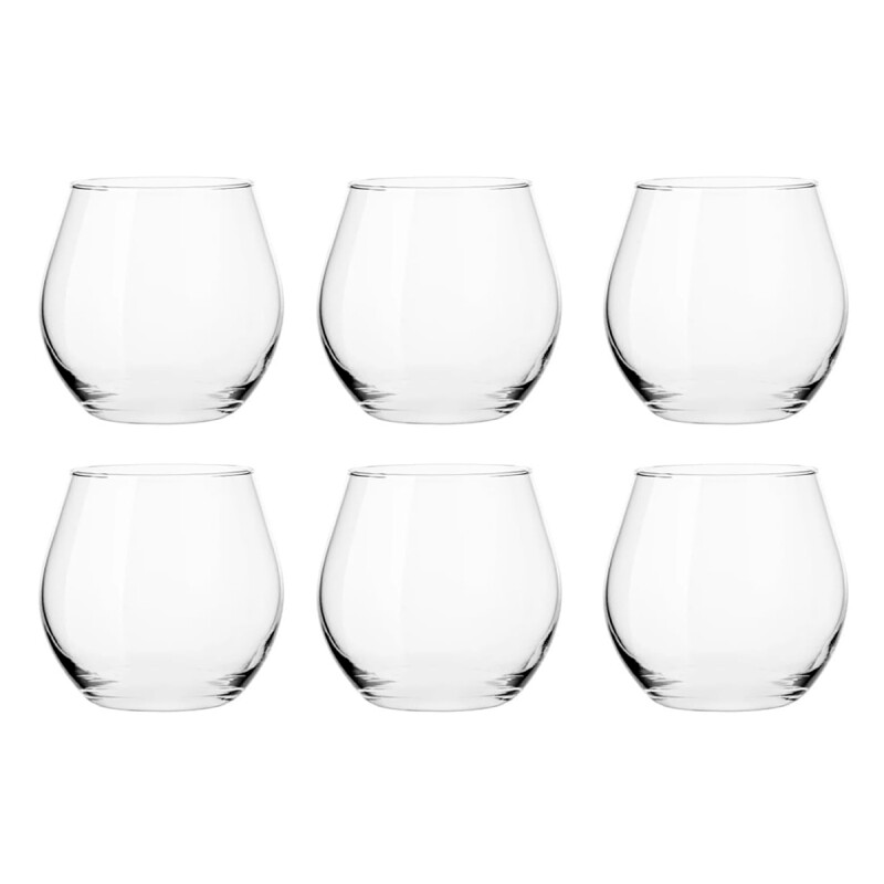 Set x6 vasos de vino 475ml TRANSPARENTE