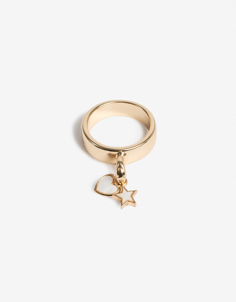 Anillos Chicos Day To Night Anillo Con Charms Day To Night - Dorado
