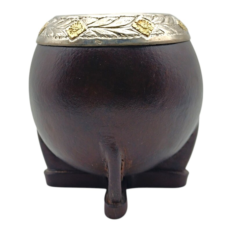MATE TORPEDO PLATA Y ORO 13 marrónuniforme