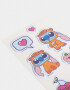 Stickers y Album Stickers Puffy Plancha De Stickers "stitch Capybara" - Combinacion Multicolor