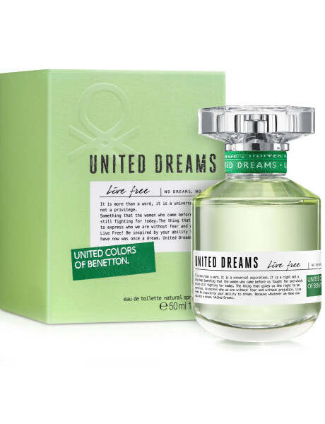 Perfume Benetton United Dreams Live Free For Her EDT 50ml Original Perfume Benetton United Dreams Live Free For Her EDT 50ml Original
