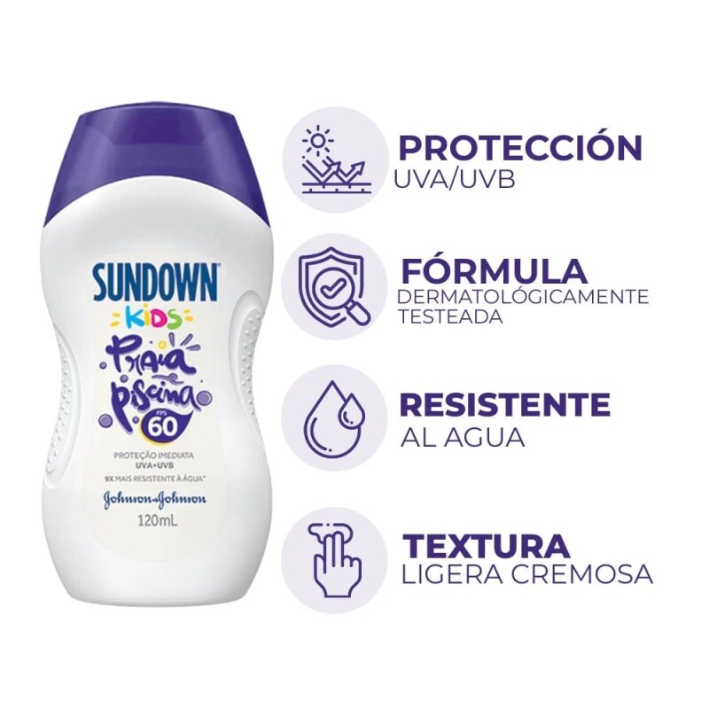Protector Solar Sundown Kids Fps 60 120 ml Protector Solar Sundown Kids Fps 60 120 ml