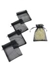 Pack x 100 - Bolsas organza 8x11 cm NEGRO