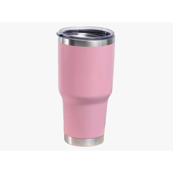 Vaso Térmico Grande 900ml Inox Doble Pared Tapa Hermética Variante Color Rosa
