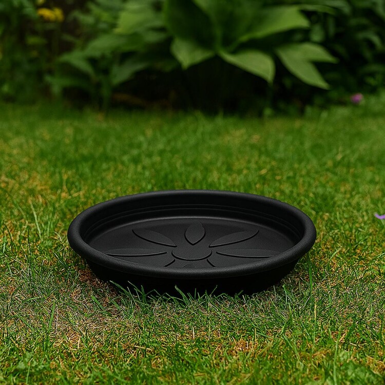 PLATO MACETA PLASMONT N4 31CM NEGRO PLATO MACETA PLASMONT N4 31CM NEGRO