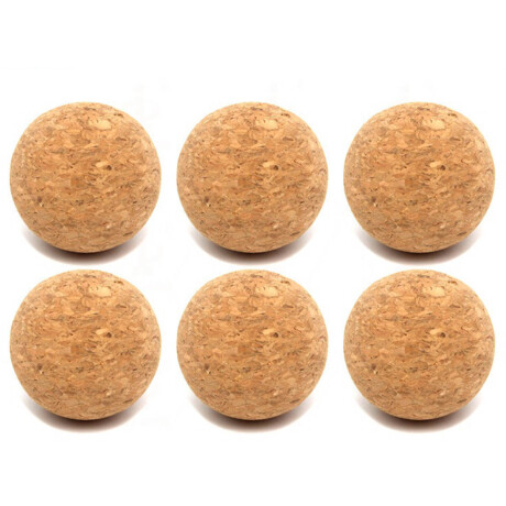 Set X6 Pelotas Futbolito De Corcho 36mm Juego Jug010002