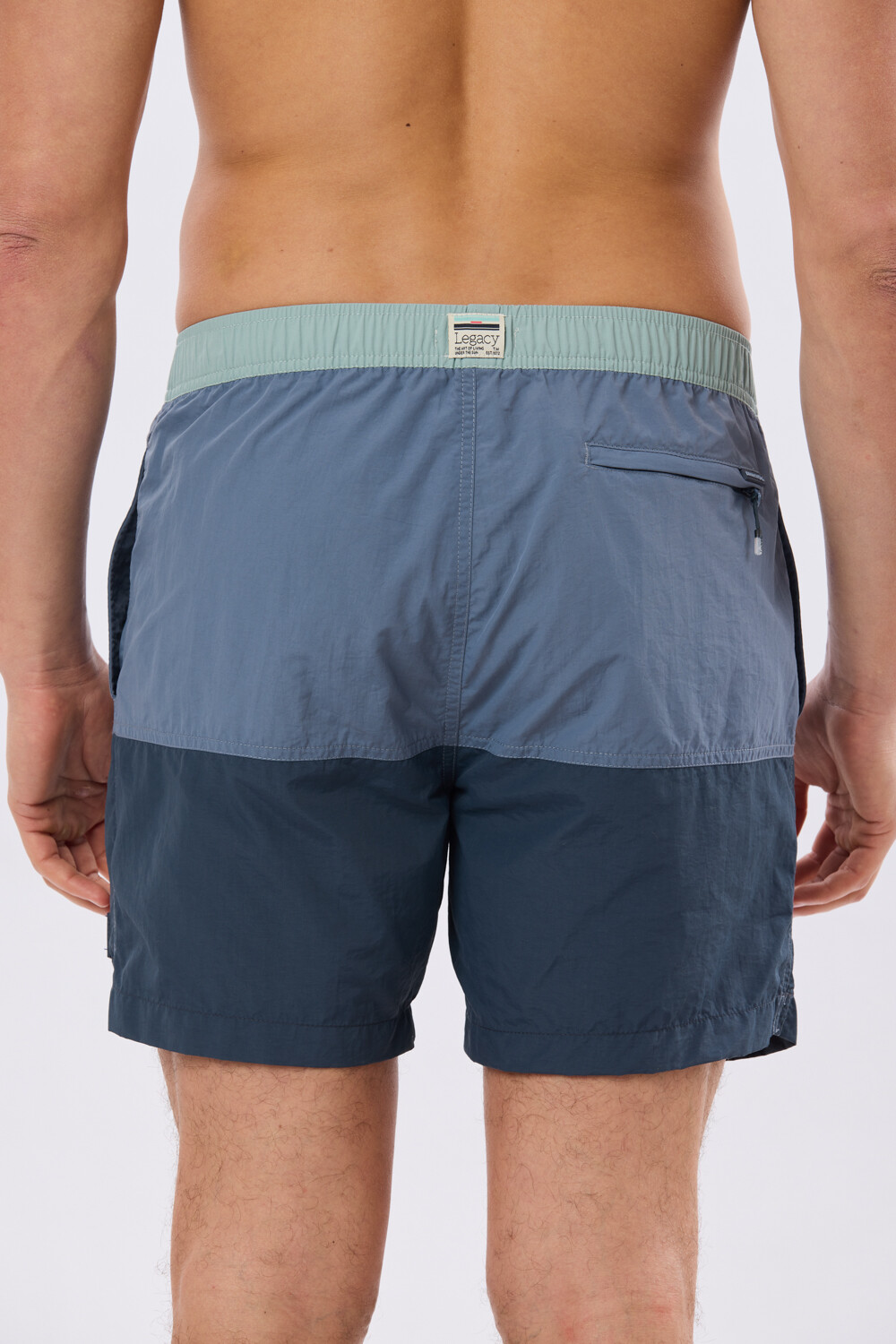 SHORT DE BAÑO COMBINADO Azul