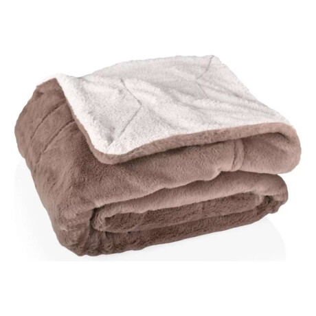 Frazada Reversible Polar Sherpa 1 Plaza 150x200 Marrón