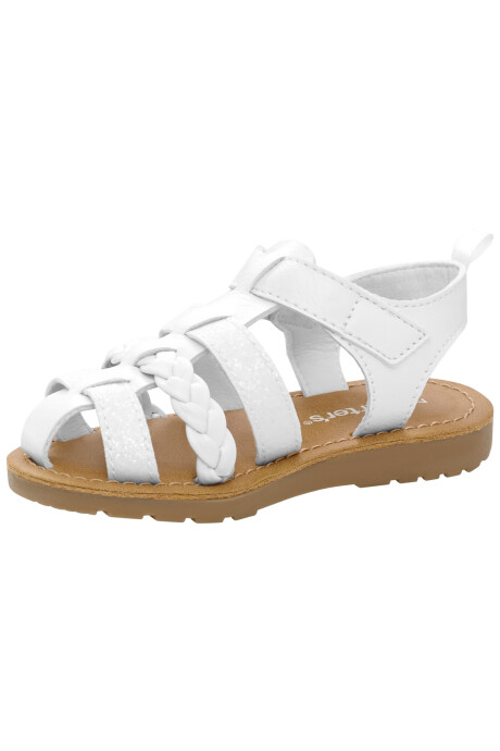 Sandalias tipo pescador, con velcro Sin color