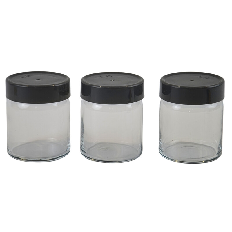 Set x3 Frascos de cristal 290cc GRIS