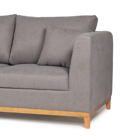 Rinconera Belfast - Tela Microfibra - Chaise izquierdo 2160 (Grafito)
