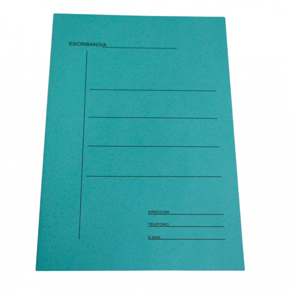 DOCENA DE CARPETAS DE CARTULINA PARA ESCRIBANIA COLOR VERDE