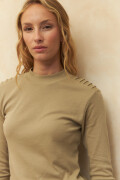 POLERA MOLITA Verde Grisáceo