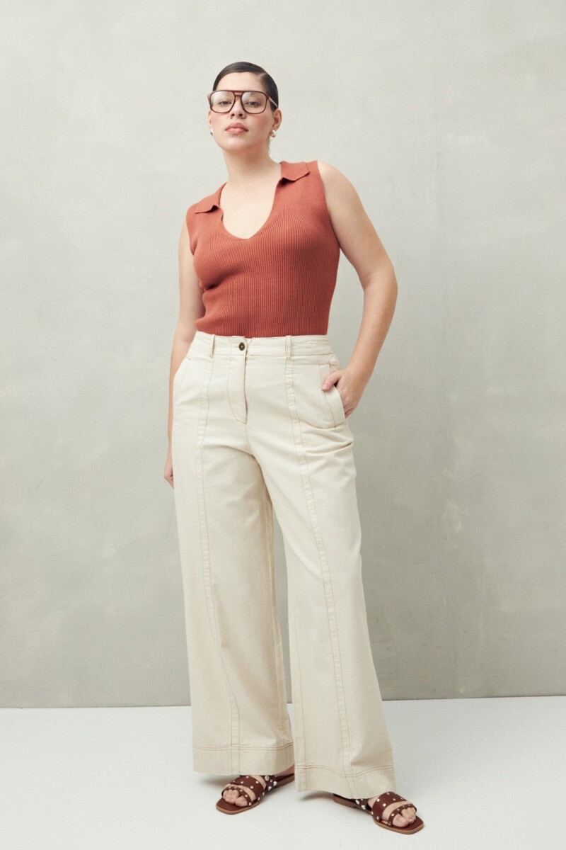 PANTALÓN ROMANE Crudo