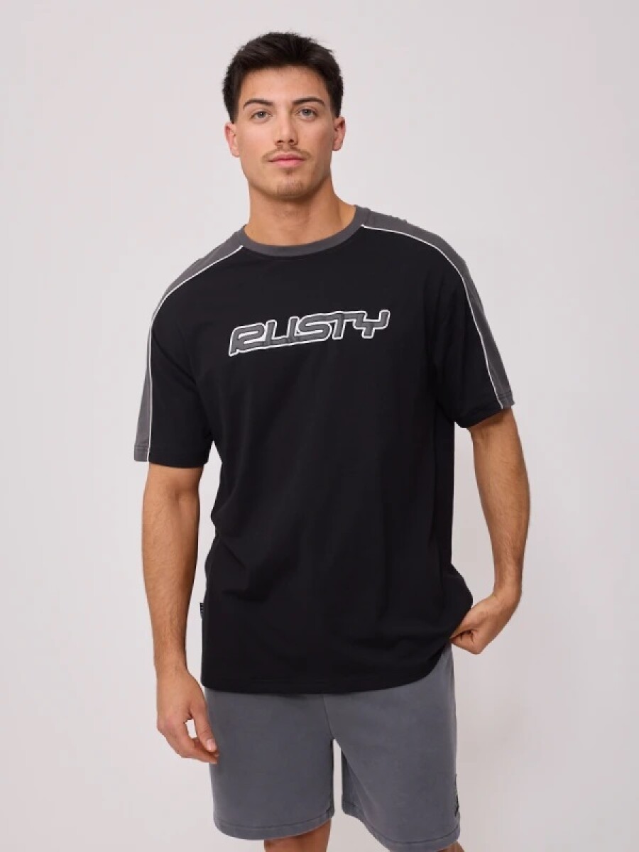 T-SHIRT RUSTY ZOREN - NEGRO 