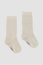 Medias lisas de algodón kids Tostados