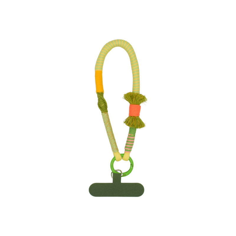 Correa corta para celular color verde/naranja Correa Corta Para Celular Color Verde/naranja