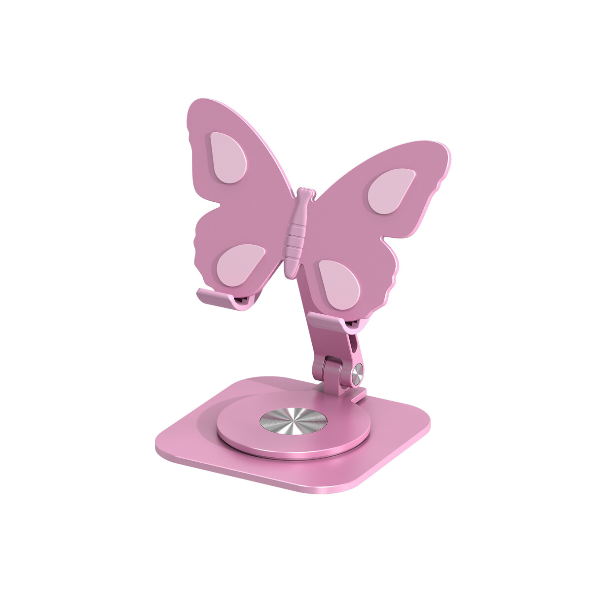 Soporte para escritorio plegable mariposa color rosa 