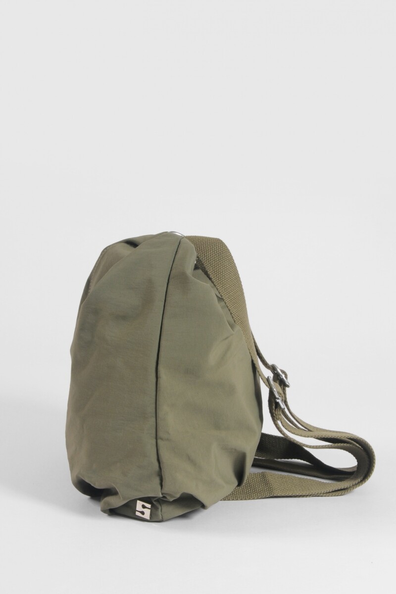 Hobo mochila de tela verde