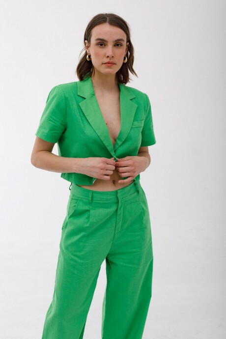 Camisa Crop Radler Verde