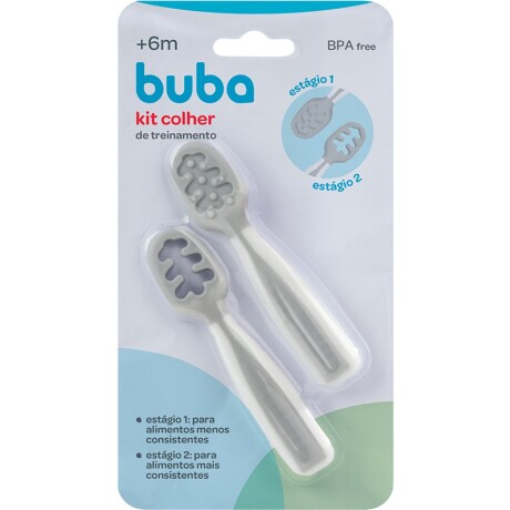 Cucharas de entrenamiento BLW gris