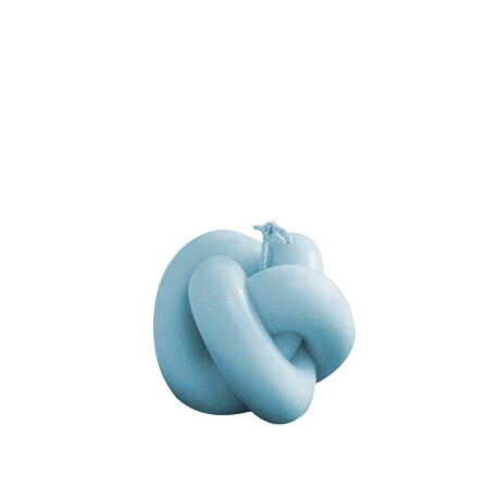 Vela nudo color pastel Celeste
