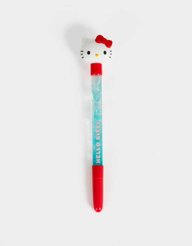 Lapices y Lapiceras Lapicera Glitter "hello Kitty" - Combinacion Multicolor