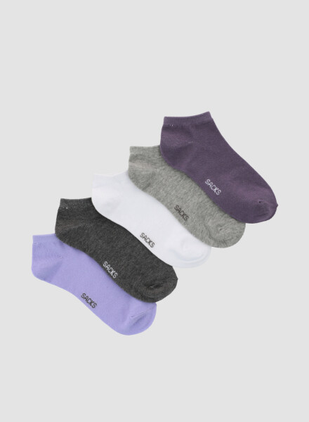 Medias cortas al tobillo en colores lisos Variante 49