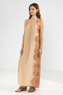 MICHU HALTER DRESS Bloom Camel