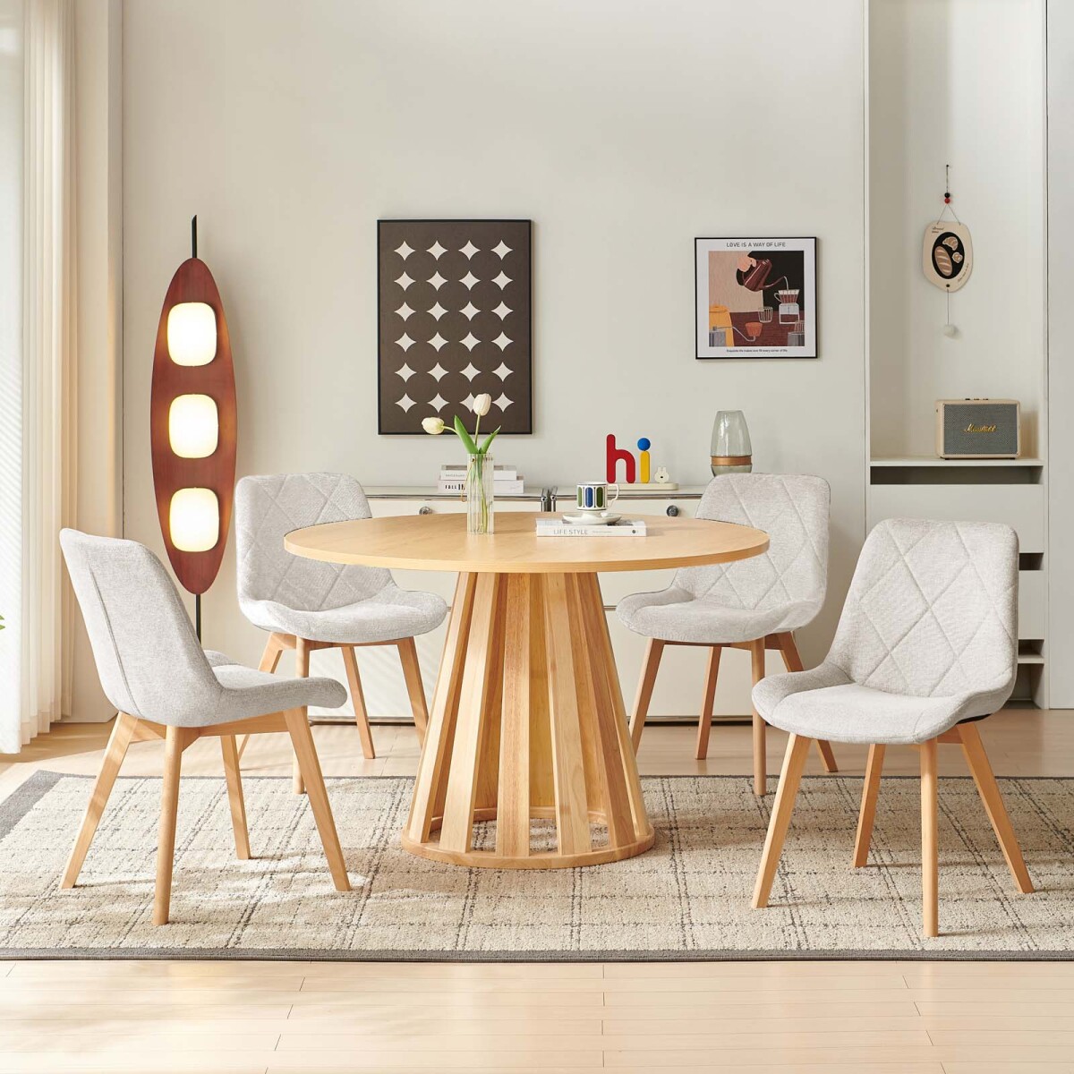 JUEGO DE COMEDOR - MDF-Y-MADERA INÉS 