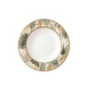 PLATO HONDO DIS HOJAS BEIGE COMB EUDORA 25CM Unica