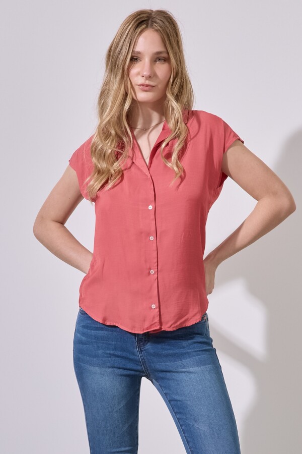 Camisa Saten TERRACOTA