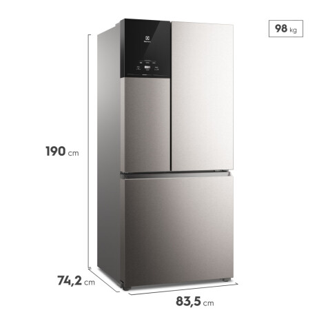refrigerador multidoor inverter electrolux 633 lts ACERO INOXIDABLE