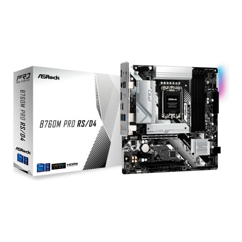 Motherboard Asrock B760m Pro Rs/d4 MOTHERBOARD ASROCK B760M PRO RS DDR4 S17