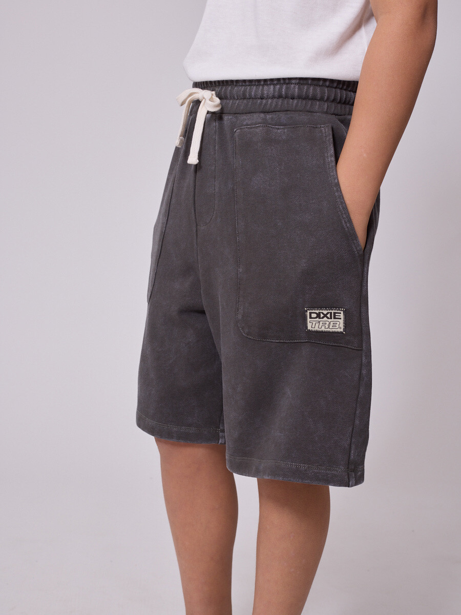 BERMUDA FELPA AMIR TEEN DIXIE Gris Oscuro