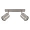 AASOL20 Luminaria de Techo Leticia Doble Plateado