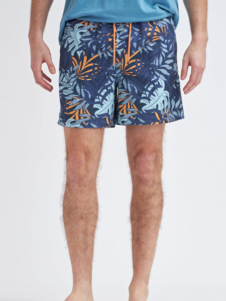 Short de baño Tropical Marino
