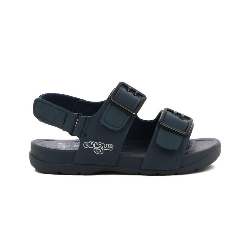 Sandalia Niño Angus Dos Tiras Y Velcro Marino