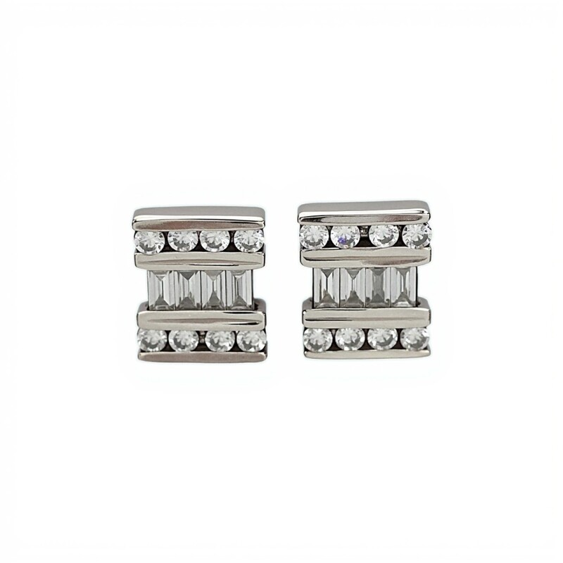 Caravanas Vintage con Piedra-Plata 925-Piedra Zirconia-CA3001 conpiedra